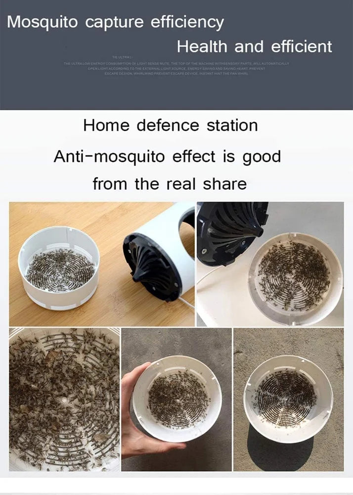 USB Mosquito Killer Lamp – Silent Indoor Bug Trap with UV Light & Fan Suction | Chemical-Free Protection for Home & Bedroom