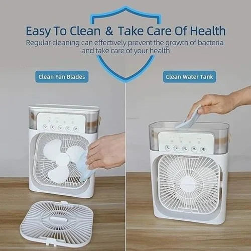 Portable Mini Air Cooler with Mist – Instant Cooling Anywhere ❄️💧