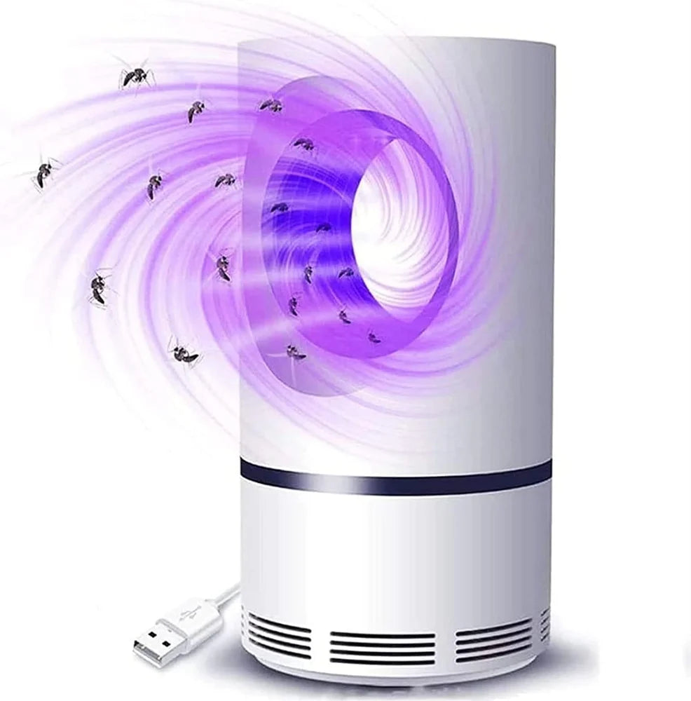 USB Mosquito Killer Lamp – Silent Indoor Bug Trap with UV Light & Fan Suction | Chemical-Free Protection for Home & Bedroom