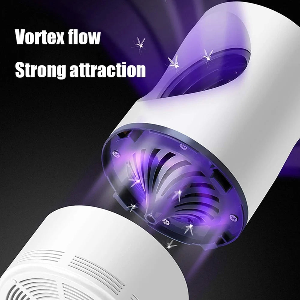 USB Mosquito Killer Lamp – Silent Indoor Bug Trap with UV Light & Fan Suction | Chemical-Free Protection for Home & Bedroom
