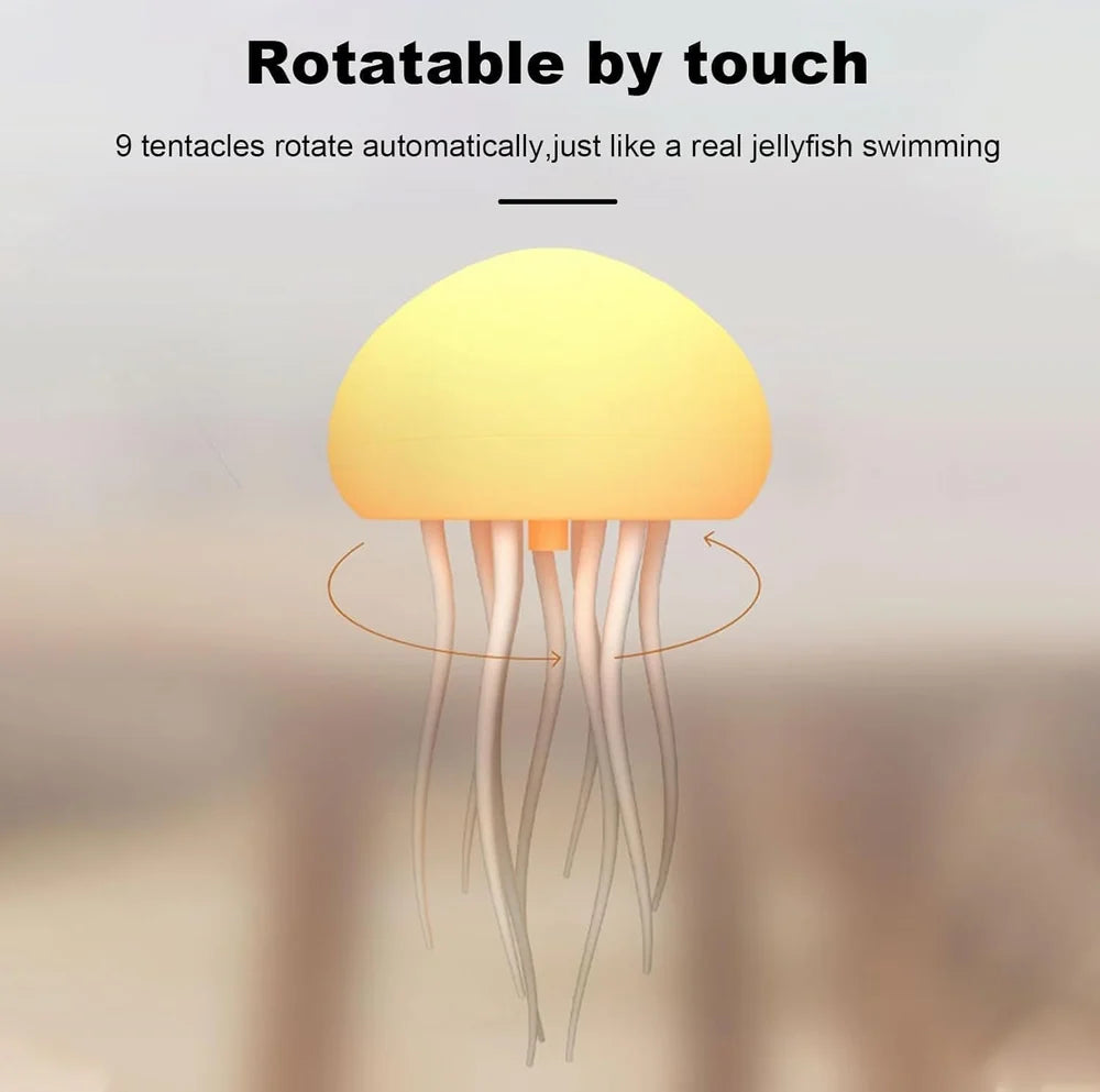 ✨ Ocean Glow™ Jellyfish Lamp – RGB Rechargeable Night Light