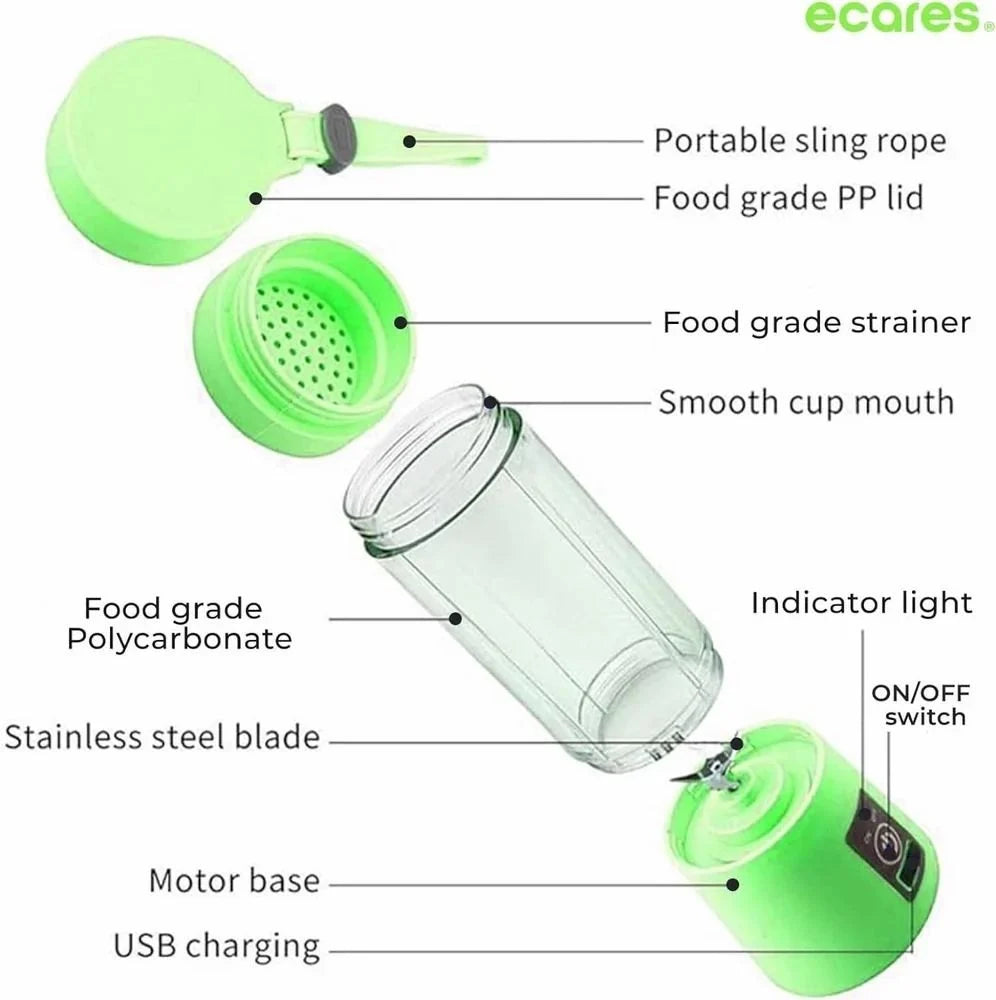 Plastic Mini Juicer with container, For Home