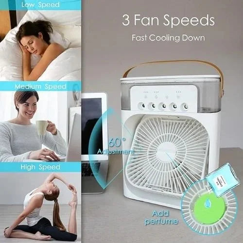 Portable Mini Air Cooler with Mist – Instant Cooling Anywhere ❄️💧